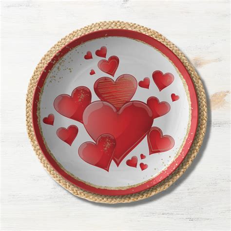 valentines china plates